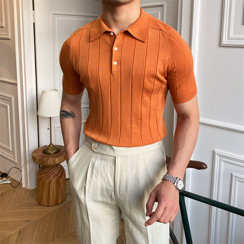 Aspen | Polo in Maglia Plissettata