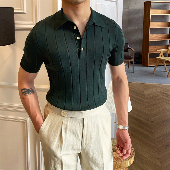 Aspen | Polo in Maglia Plissettata