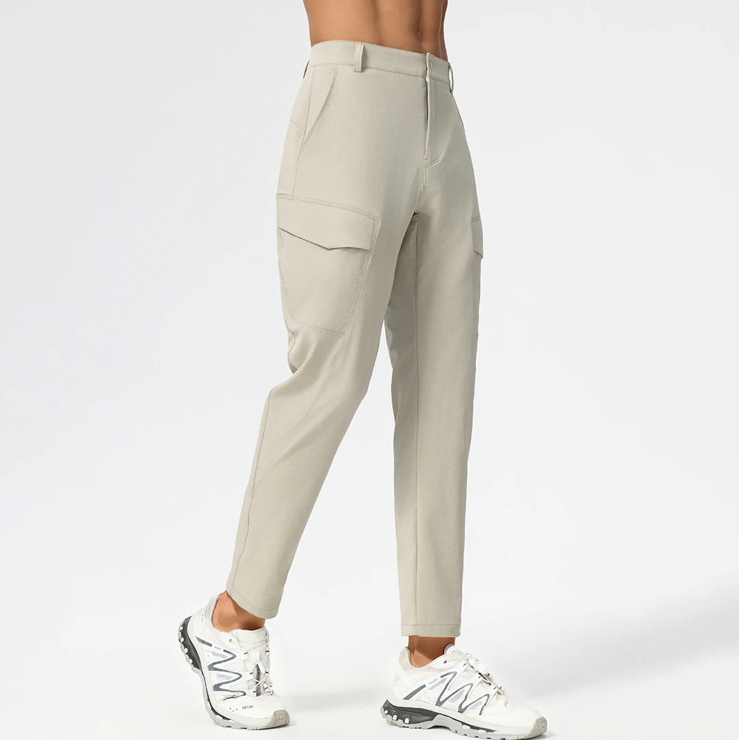 Pantaloni Cargo Uomo a Gamba Dritta Sportivi