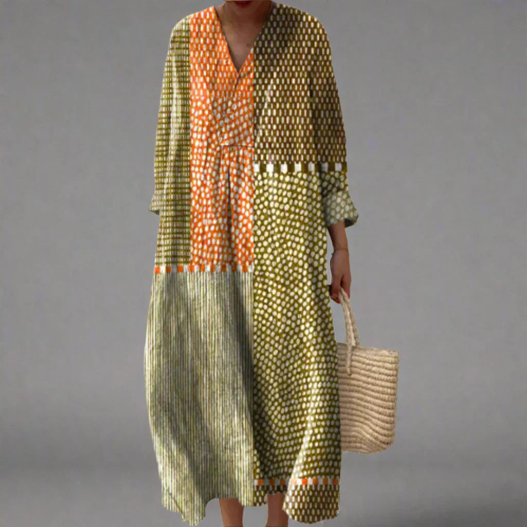 Carisia™ | Abito Estivo con Stampa Geometrica Elegante