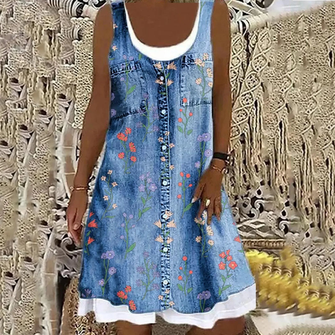 Sofia™ | Abito in Denim Morbido ed Elegante