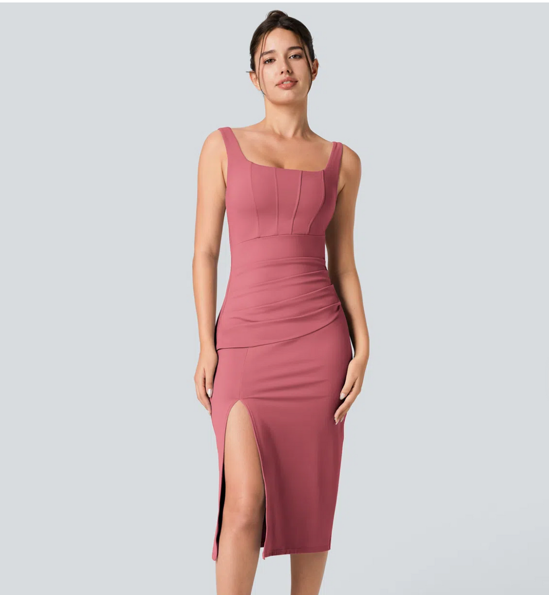 Luna | Abito Midi Fasciato