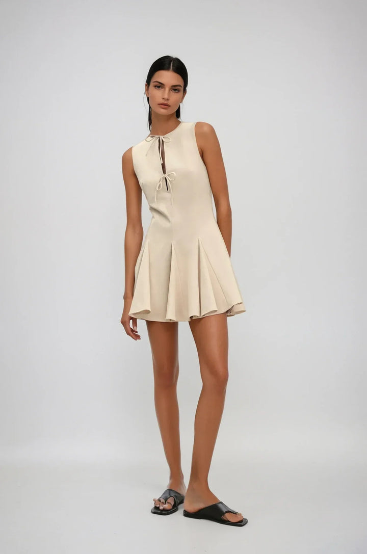 Agnese™ | Abito Plissettato Raffinato