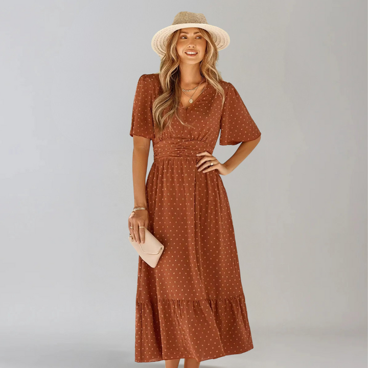 Aria™ | Abito Midi con Scollo a V