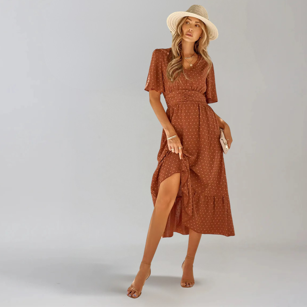 Aria™ | Abito Midi con Scollo a V