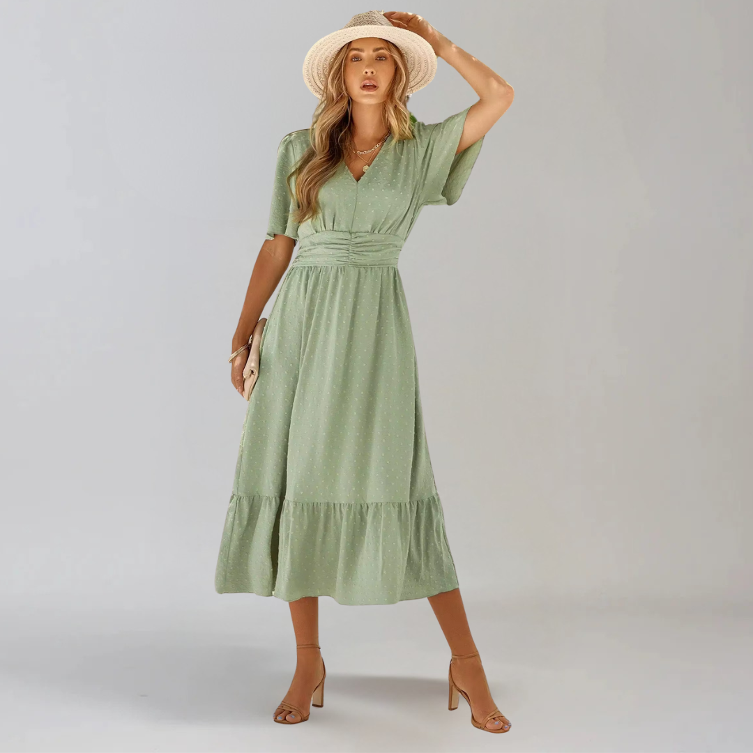 Aria™ | Abito Midi con Scollo a V