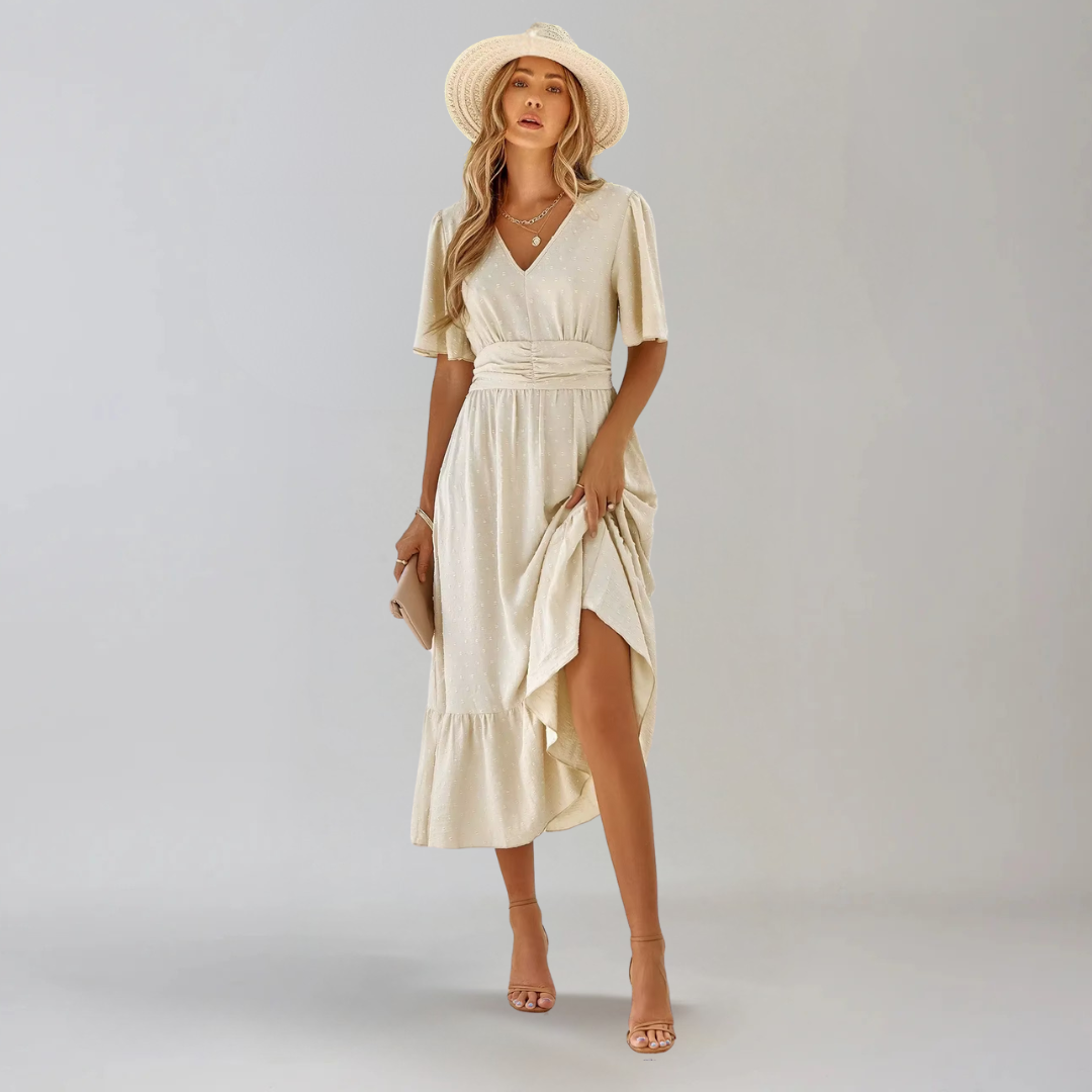 Aria™ | Abito Midi con Scollo a V