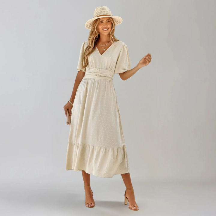 Aria™ | Abito Midi con Scollo a V