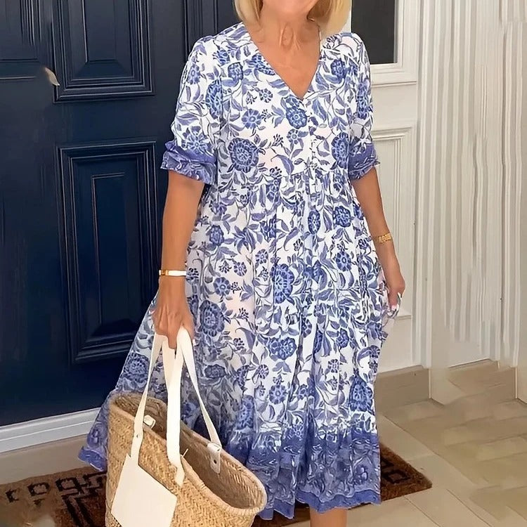 Vittoria™ | Abito Boho Chic con Scollo a V