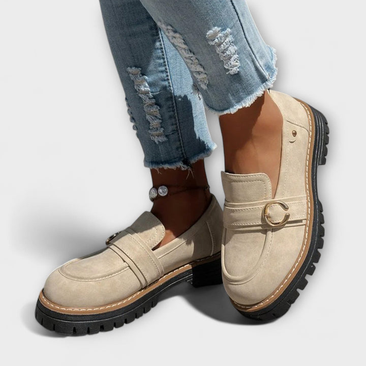 Lora™ | Mocassini Casual con Punta Arrotondata