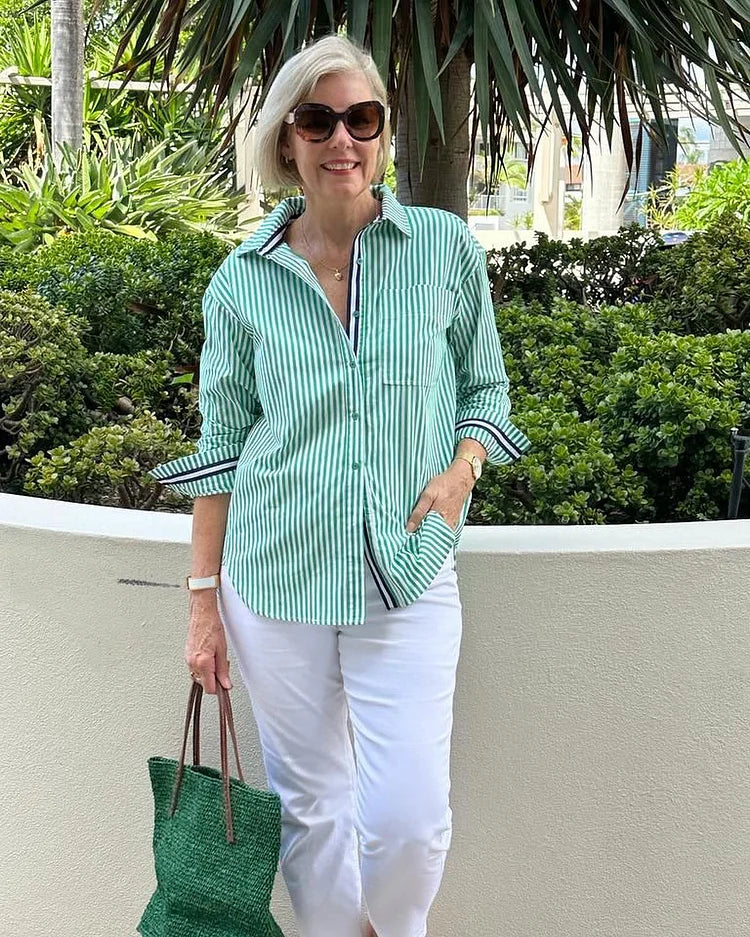 Marta | Camicia Casual a Righe