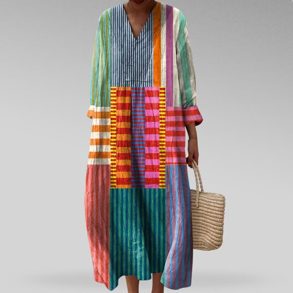 Carisia™ | Abito Estivo con Stampa Geometrica Elegante